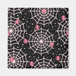 Imán Patrón Cobwebs y Spiders de Halloween