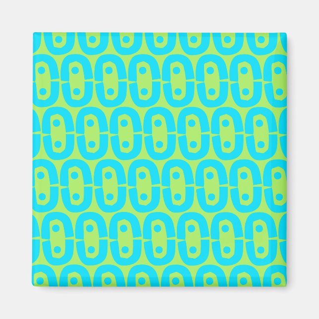 Imán patrón colorido moderno (Frente)