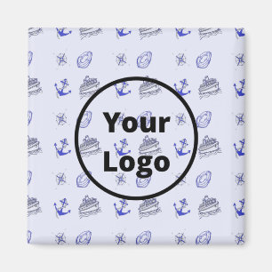 Imán Patrón comercial de cruceros azules