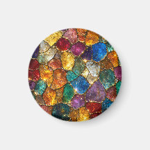 Patrón continuo de mosaico de cristal colorido de