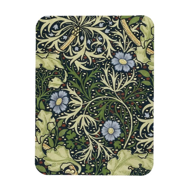Imán Patrón de algas marinas William Morris Arte de cos (Vertical)