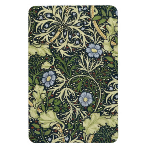 Imán Patrón de algas marinas William Morris Arte de cos
