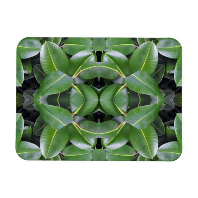 Imán Patrón de árbol de goma (Horizontal)