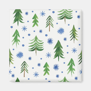 Imán patrón de árbol de Navidad