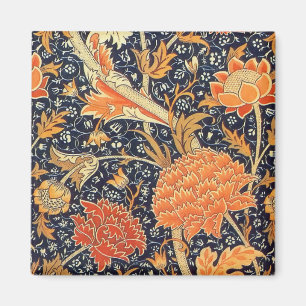 Imán Patrón de Art Nouveau floral William Morris Cray