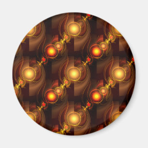 Imán Patrón de arte abstracto boho elegante moderno dor