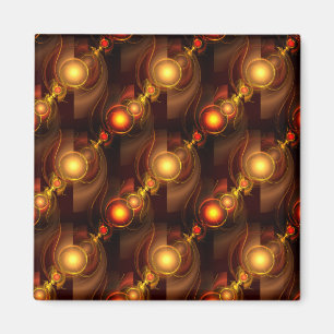 Imán Patrón de arte abstracto boho elegante moderno dor