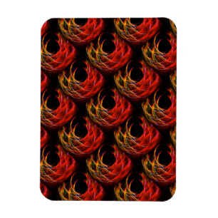 Imán Patrón de Arte Abstracto Elegante Boho Moderno Lin