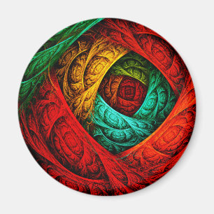 Imán Patrón de arte colorido artístico moderno abstract