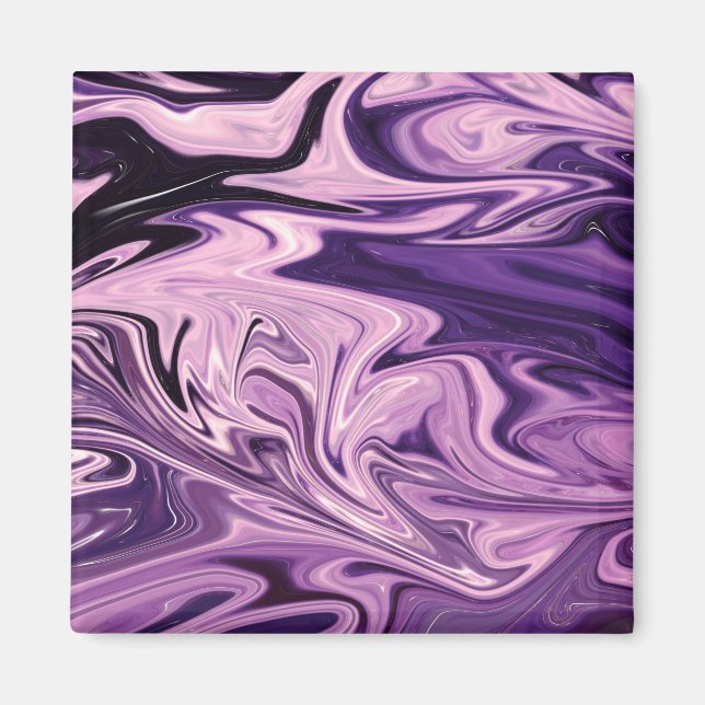 Imán Patrón de arte de galaxia azul (Frente)