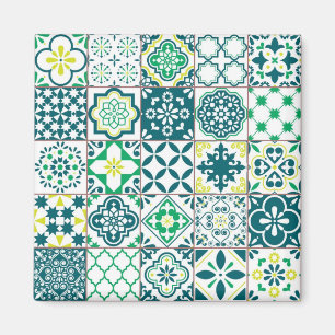 Imán Patrón de azulejos de cerámica
