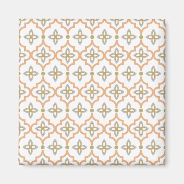 Imán Patrón de azulejos de cerámica (Frente)