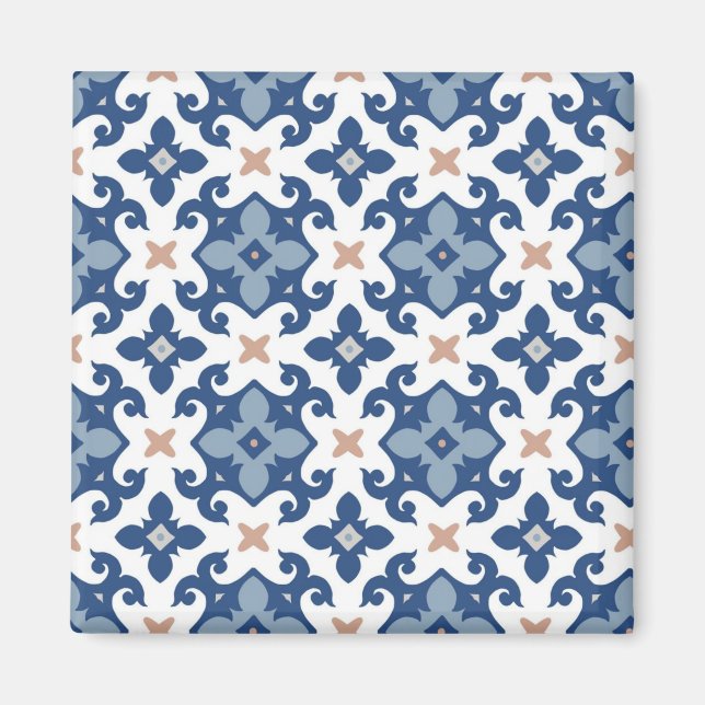 Imán Patrón de azulejos de cerámica (Frente)