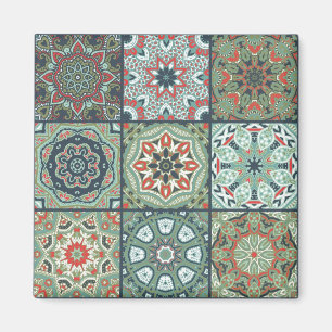 Imán Patrón de azulejos de cerámica