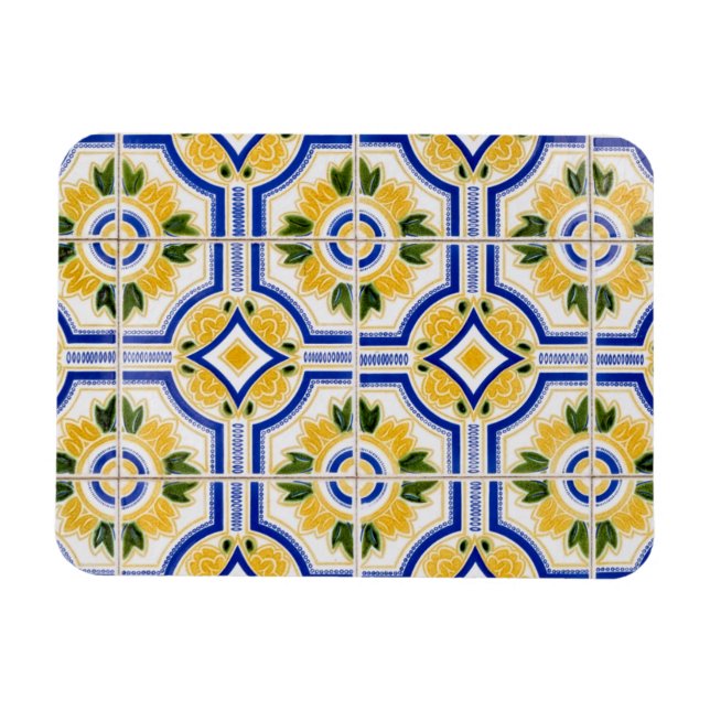 Imán Patrón de baldosas claras, Portugal (Horizontal)