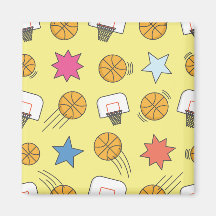 Patrón de baloncesto divertido