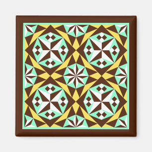 Imán Patrón de Barcelona amarillo azul vintage