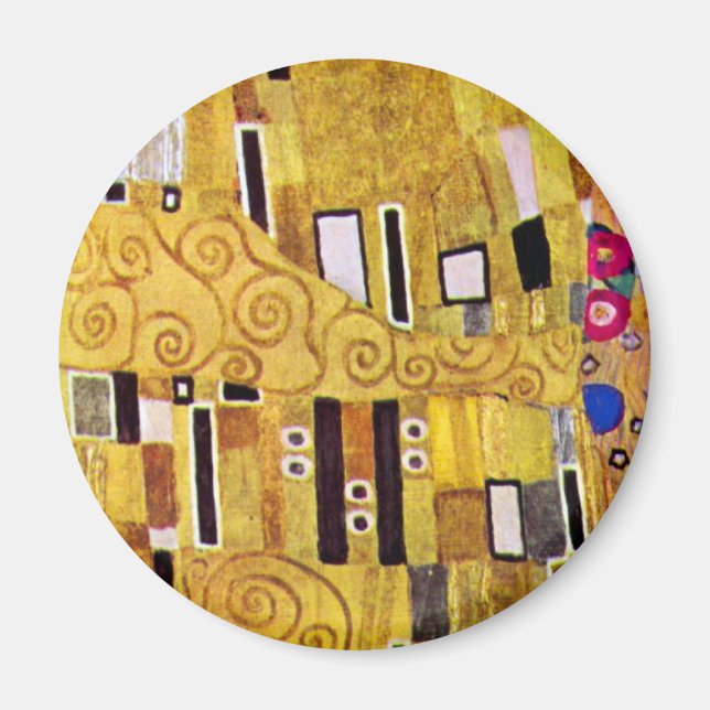 Imán Patrón de besos de Gustav Klimt, Art Nouveau (Frente)