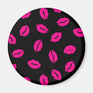 Imán Patrón de besos rosados