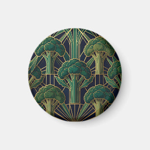 Imán Patrón de brócoli Art Deco