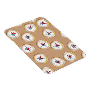 Imán Patrón de brújula magnética