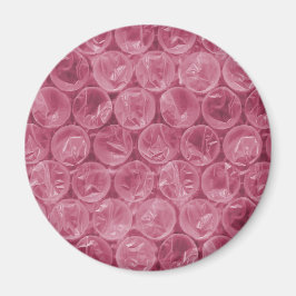 Imán patrón de burbujas de plástico rosado