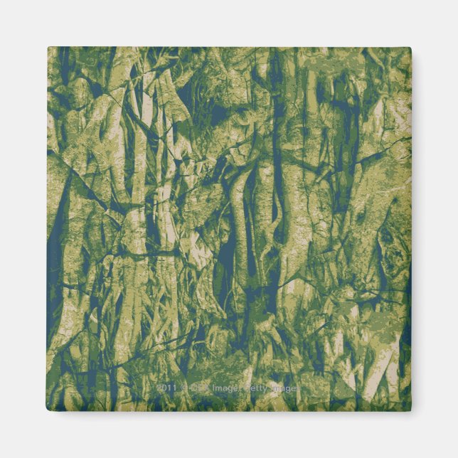 Imán Patrón de camuflaje de corteza de árbol (Frente)