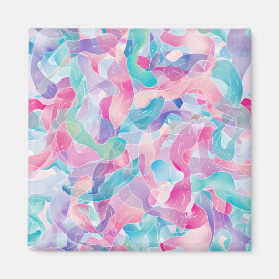Imán Patrón de cinta abstracto pastel