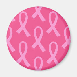 Imán Patrón de cinta rosada de cáncer de mama