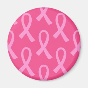 Imán Patrón de cinta rosada de cáncer de mama