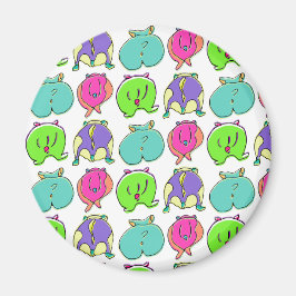 Imán Patrón de colisiones coloridas