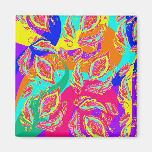 Imán patrón de color abstracto