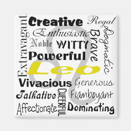 Imán Patrón de color Astrología de Leo Zodiac