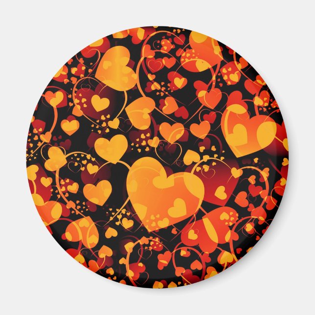 Imán patrón de CORAZÓN ART 8 (Frente)