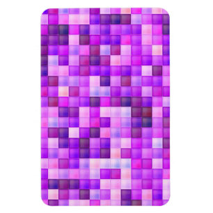 Imán Patrón de Cuadrado Rosa de Píxeles de Videojuego