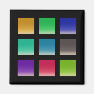 Imán Patrón de cuadrados abstractos modernos