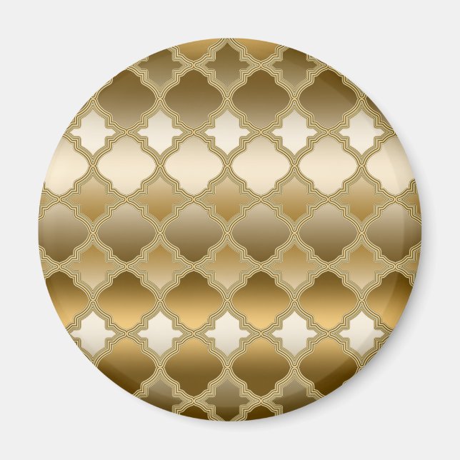 Imán Patrón de cuarzo marroquí del Cuarteto dorado (Frente)