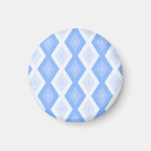 Imán Patrón de diamante azul pálido