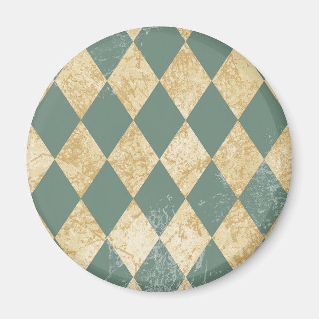 Imán Patrón de diamante falso (Frente)