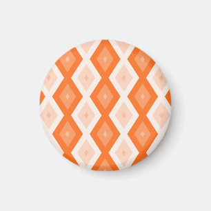 Imán patrón de diamante naranja