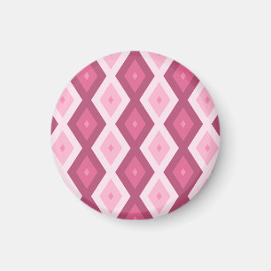 Imán Patrón de diamante rosa