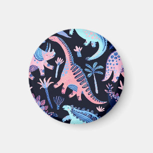 Imán Patrón de dinosaurios personalizados.