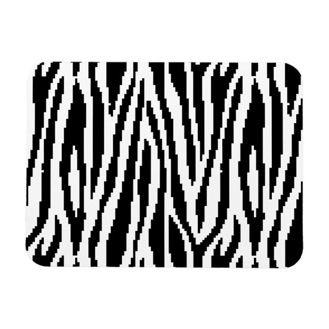 Imán Patrón de diseño de impresión de cebra de 8 bits (Horizontal)