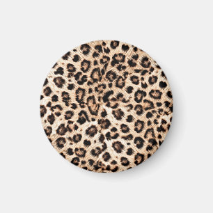 Imán Patrón de diseño de leopardo: Elegancia salvaje.