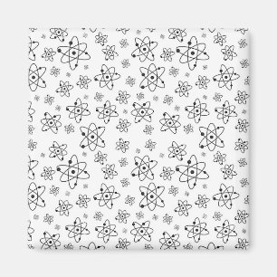 Imán Patrón de edad atómica retro de átomos