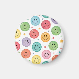 Imán Patrón de Emoji Sonriente