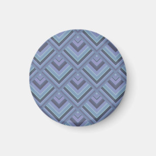 Imán Patrón de escala de franjas de color azul-gris