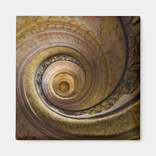 Imán Patrón de escalera en espiral (Frente)