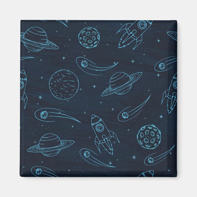 Imán Patrón de espacio (Frente)