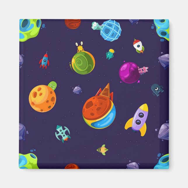 Imán Patrón de espacio (Frente)